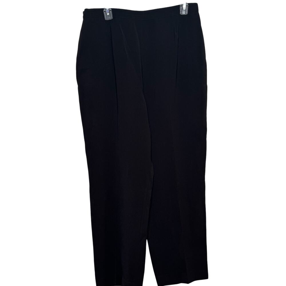 Gianni Sport Made in the USA Black Size 12 Back Zipper Pants Vtg